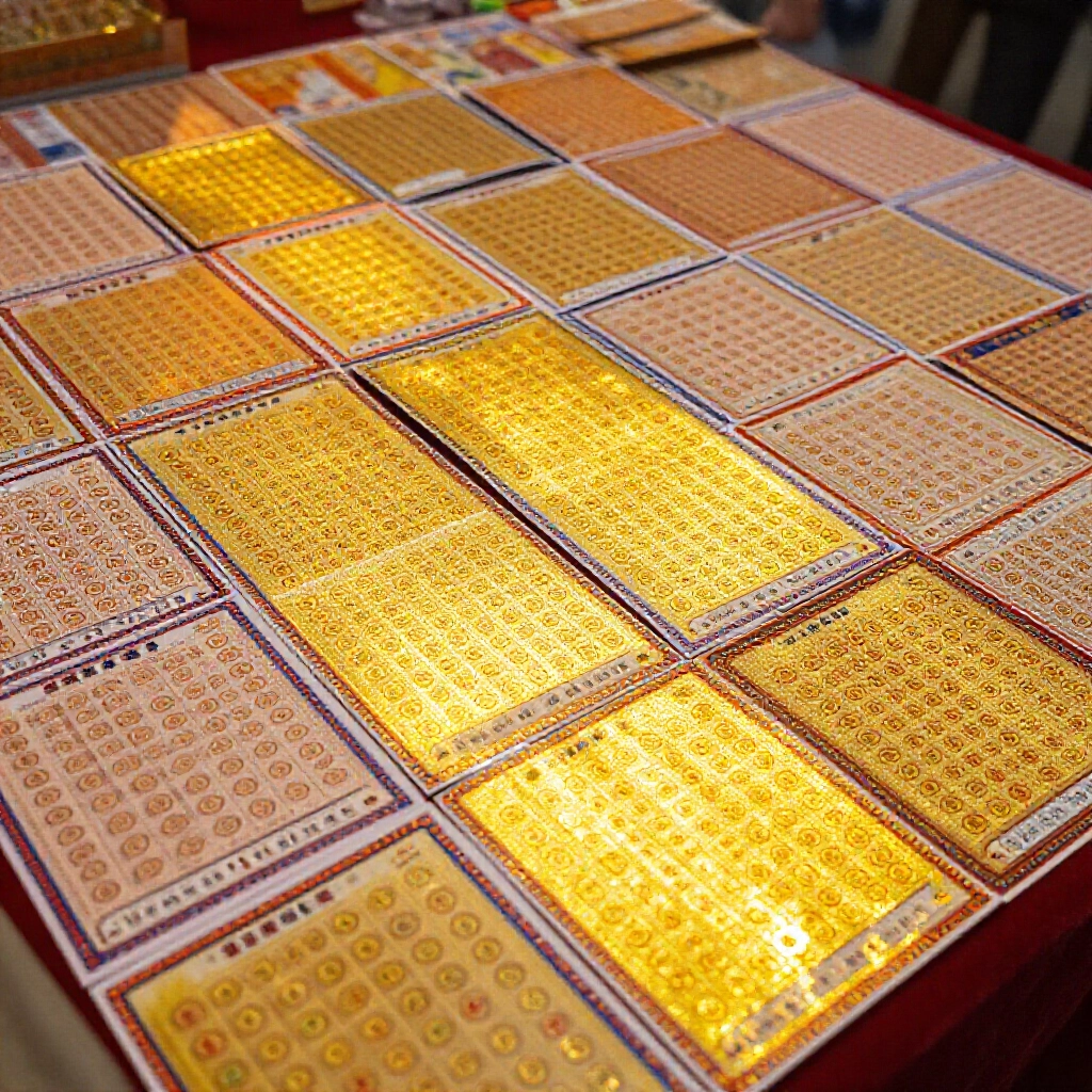 各種台灣刮刮樂彩票攤開在桌上,中獎區以金光閃耀,節慶氛圍與獎金符號